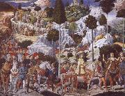 Benozzo Gozzoli The Procession of the Magi,Procession of the Youngest King painting